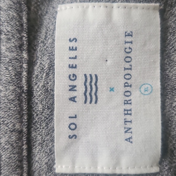 ANTROPOLOGIE Sol Angeles Gray Short Sleeve Tee with City Print - Picture 3 of 4